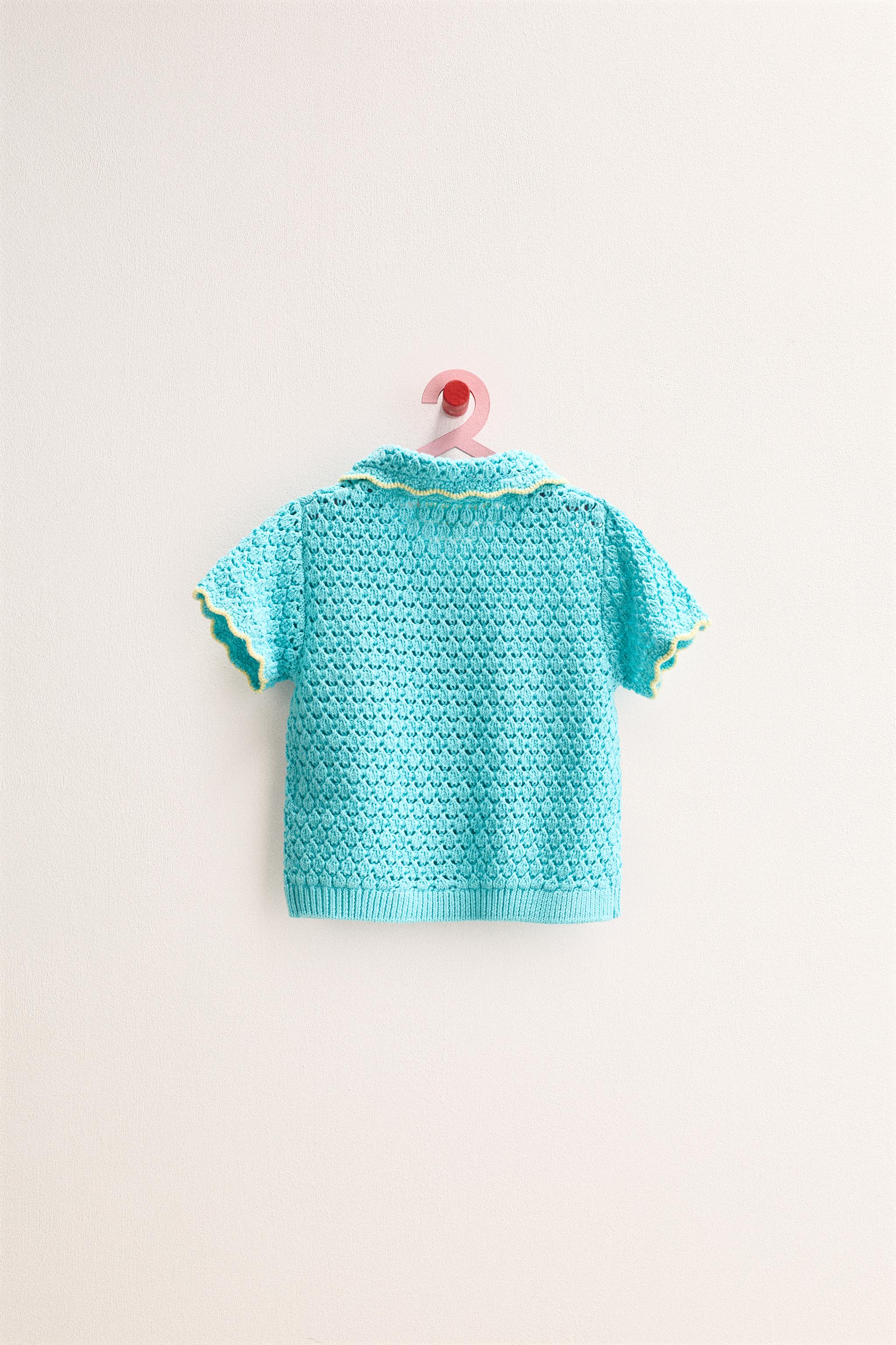 ZARA TIMELESS - POLO EN MAILLE CONTRASTÉE